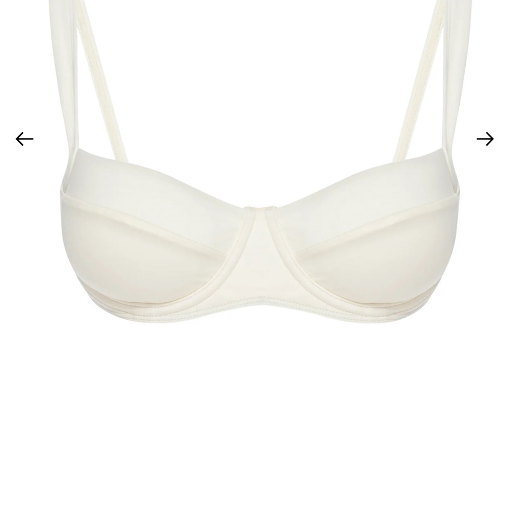 Monday Swimwear Ivory Sorrento Bikini Top
